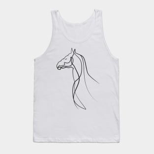 Horse Lineart Tank Top